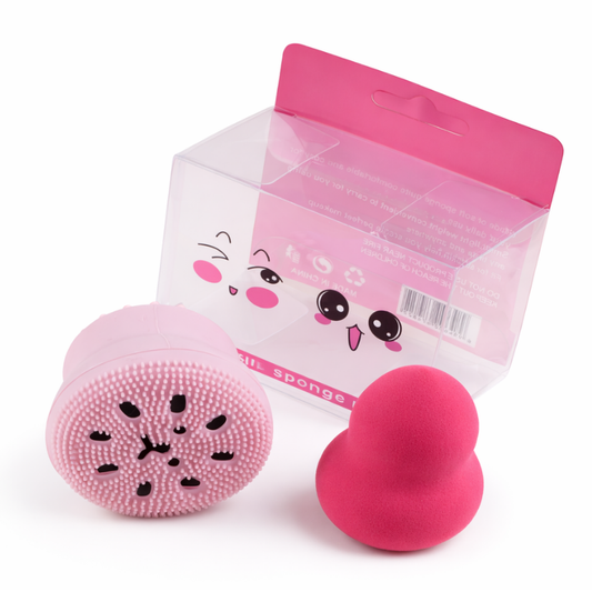 Sfungjer për make-up + pastrues fytyre