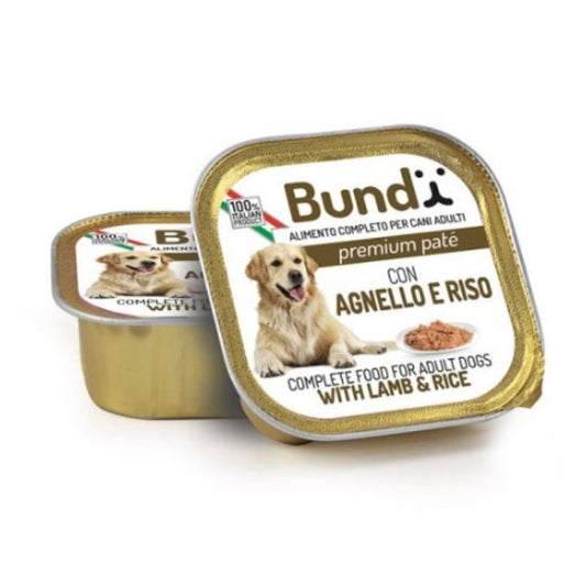 Ushqim për qen me oriz dhe mish qengji