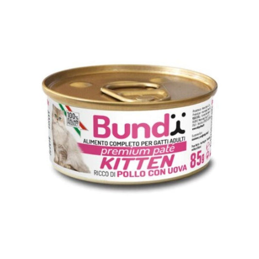 Ushqim për mace me mish pule dhe vezë