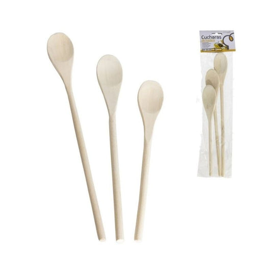 Set me 3 lugë druri