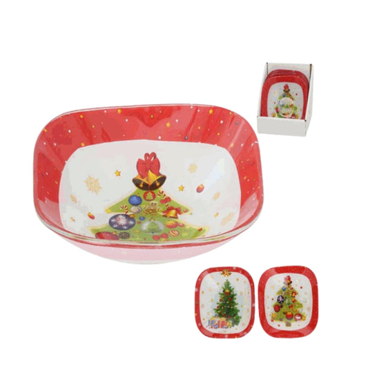 Pjatë qelqi dekorative