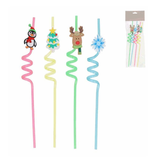 Pipa për pije me dekor festiv