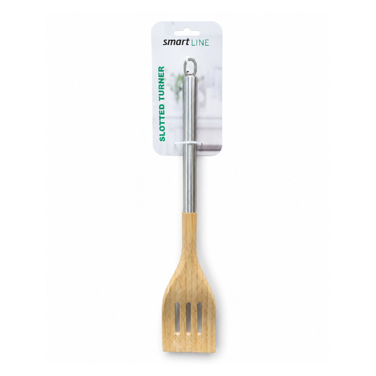 Spatul kuzhine me vrima bamboo+inox