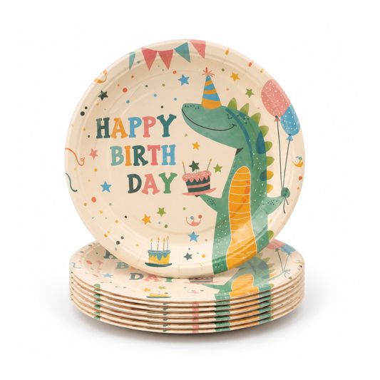 Set 10 pjata dino 23cm