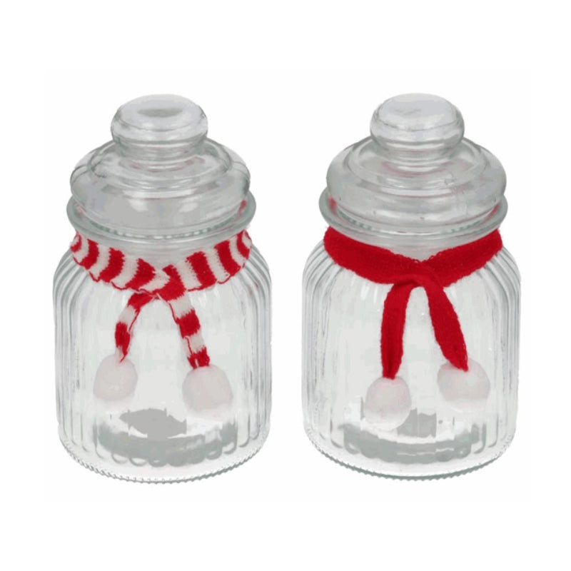 Kavanoz qelqi me dekor festiv