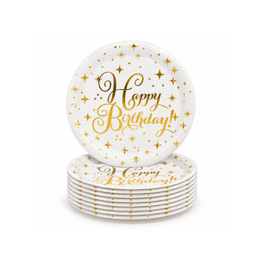 Set 10 pjata gold 18cm