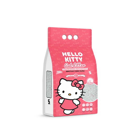 Rërë higjienike për mace Hello Kitty, aromë pudër bebe 5L
