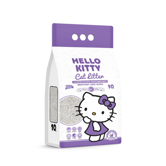 Rërë higjienike për mace Hello Kitty, aromë lavandë 10L