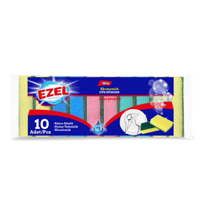 Set me sfungjerë  për larjen e enëve Ezel