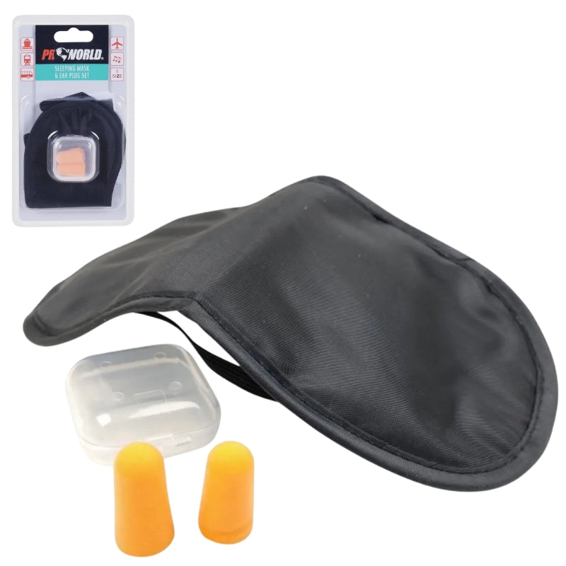 Maskë gjumi + tapa për veshët